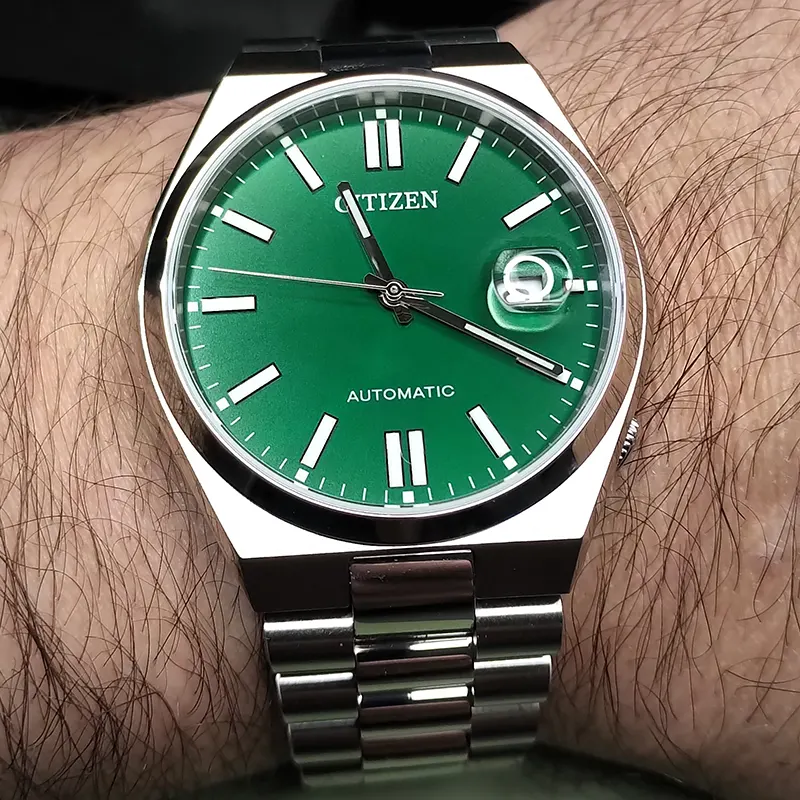 Citizen Tsuyosa Automatic Green Dial Men's Watch- NJ0150-81X